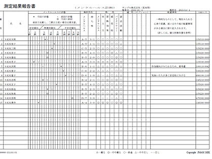 SKK式適性検査（V-CAT） メンタルヘルス診断